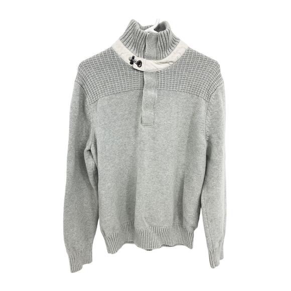 Banana Republic Mens 100% Cotton Mock-Neck Sweater Size L - Picture 2 of 7